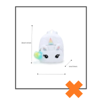 Rugtas unicorn offwhite